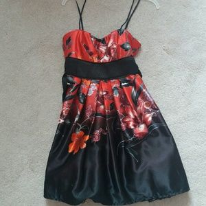 "Speechless" red & black dress